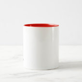 トルコのタイルの花 ツートーンマグカップ (中央)