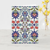 トルコのタイルカード カード (黄色い花)