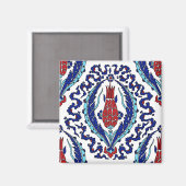 トルコのタイル磁石 マグネット (正面/裏面)