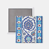 トルコのタイル磁石 マグネット (正面/裏面)