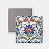 トルコのタイル磁石 マグネット (正面/裏面)