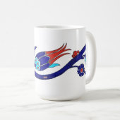 トルコのチューリップのマグ コーヒーマグカップ (正面右)