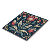 トルコのチューリップオスマンインスパイアル タイル (側面)