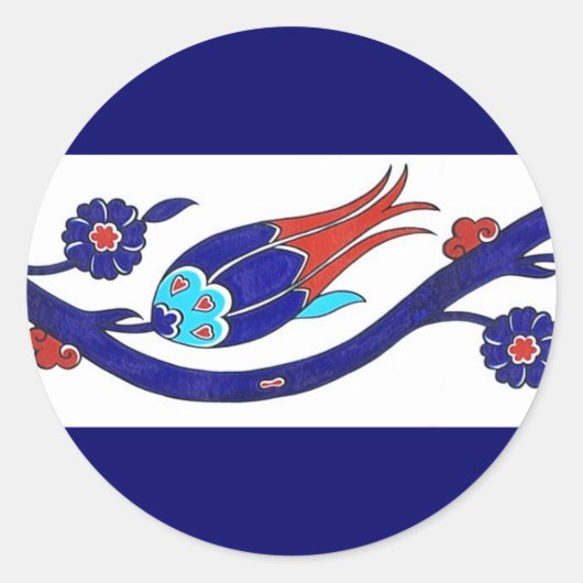 トルコのチューリップシール ラウンドシール (正面)