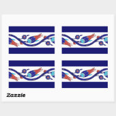 トルコのチューリップシール 長方形シール (シート)