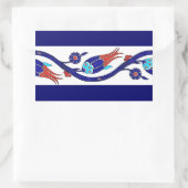 トルコのチューリップシール 長方形シール (バッグ)