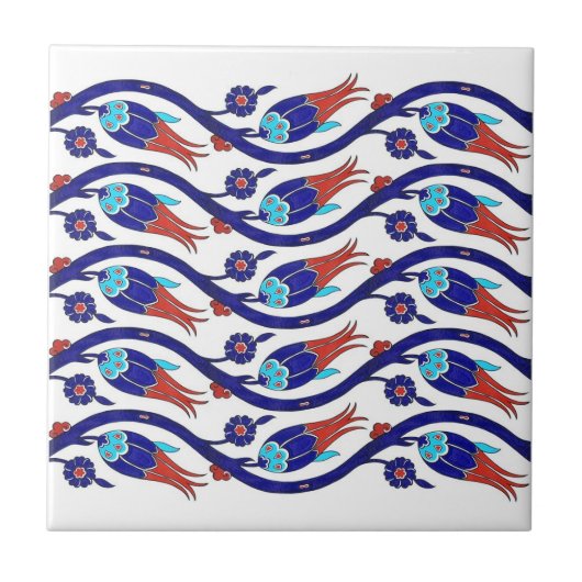 トルコのチューリップタイル タイル (正面)