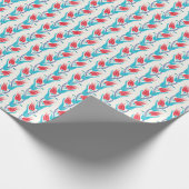 トルコのチューリップ伝統的:シームレスなモチーフ。 ラッピングペーパー (角)