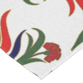 トルコのチューリップ-オットマンのタイル テーブルクロス (アングル)