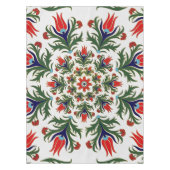 トルコのチューリップ-オットマンのタイル テーブルクロス (正面)