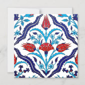 トルコのチューリップ マグネット招待状 (正面)