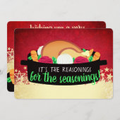 トルコのディナーレストランケータリングクリスマスカード シーズンカード (正面/裏面)