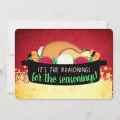 トルコのディナーレストランケータリングクリスマスカード シーズンカード (正面)