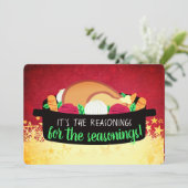 トルコのディナーレストランケータリングクリスマスカード シーズンカード (スタンド正面)