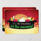 トルコのディナーレストランケータリングクリスマスカード シーズンカード (正面/裏面)