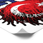 トルコのトルコのオーストラリアの木の根 ポスター (角)