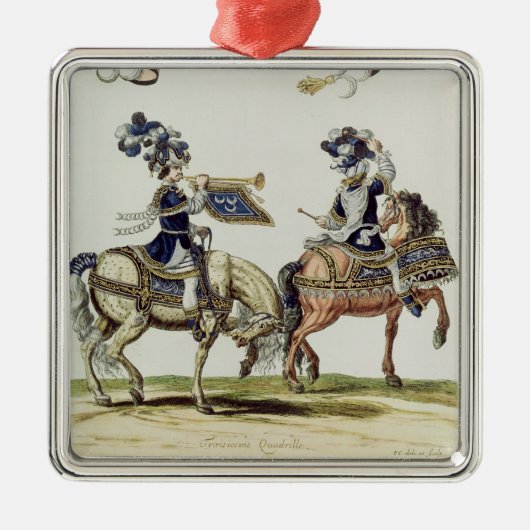 トルコのドラマーおよびトランペット奏者 メタルオーナメント (正面)