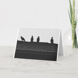 トルコのハゲワシのシルエット、カード カード