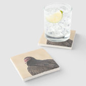 トルコのハゲワシの石コースター ストーンコースター (横)