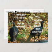 トルコのハロルドがハガキを詰まった手に シーズンポストカード (正面/裏面)