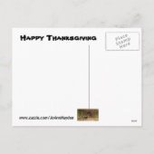 トルコのハロルドがハガキを詰まった手に シーズンポストカード (裏面)