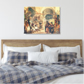 トルコのバザール1854 (鉛筆と紙のw/c) キャンバスプリント (インサイチュ (寝室))