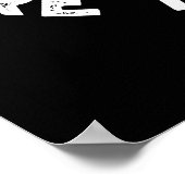 トルコのパンはBaste食おもしろいべ物Pun Dark BG ポスター (角)