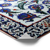 トルコのフローラタイルのポスター ポスター (角)