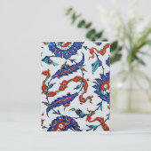 トルコのフローラタイル ポストカード (スタンド正面)