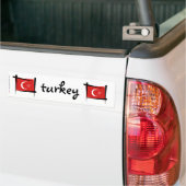 トルコのブラシの旗 バンパーステッカー (トラック上)
