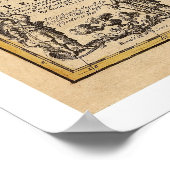 トルコのペルシャ・アラビアの地図 – 1721 ポスター (角)