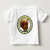 トルコのボウルの現在の年への変更 ベビーTシャツ (裏面)