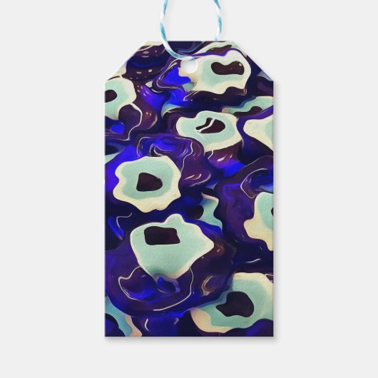 トルコのボンクアイシェイプアムレット奇抜なアート ギフトタグ (正面)