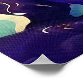 トルコのボンクアイシェイプアムレット奇抜なアート ポスター (角)