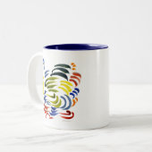 トルコのマグ ツートーンマグカップ (正面左)