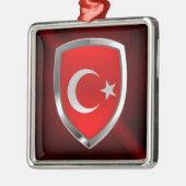 トルコのメタリックエンブレム メタルオーナメント (左)