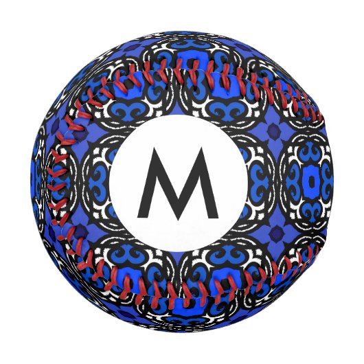 トルコのモチーフを持つ民族パターン 野球ボール (正面左)