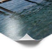 トルコのヨットと海洋のビューの桟橋 フォトプリント            (角)