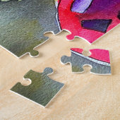 トルコのランプのモザイクの水の色のアー素晴らしト ジグソーパズル (側面)