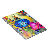 トルコのランプのモザイクの水の色のアー素晴らしト ノートブック (右側)