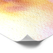 トルコのランプのモザイクの水の色のアー素晴らしト ポスター (角)