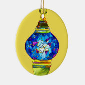 トルコのランプのモザイクアートの水色 セラミックオーナメント (右)