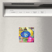 トルコのランプモザイク水彩素晴らし画 マグネット (インサイチュ (食洗機))