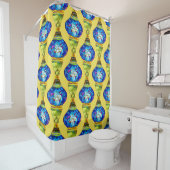 トルコのランプ青モザイクの水彩画 シャワーカーテン (インサイチュ)