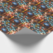 トルコのランプ:モザイクガラスアート ラッピングペーパー (角)