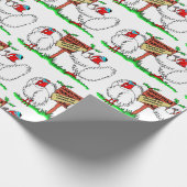 トルコのロックダウン漫画のクリスマス ラッピングペーパー (角)