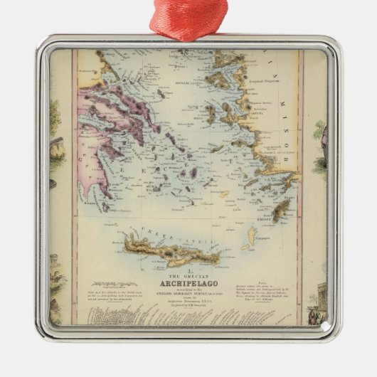 トルコの中央地中海のな地域 メタルオーナメント (正面)