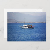 トルコの乗客ヨット ポストカード (正面/裏面)