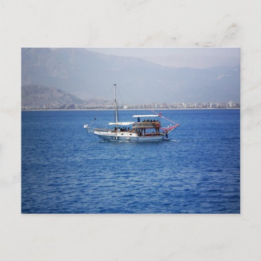 トルコの乗客ヨット ポストカード (正面)