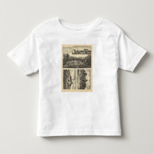 トルコの入り江の農場、ネブラスカ トドラーTシャツ (正面)